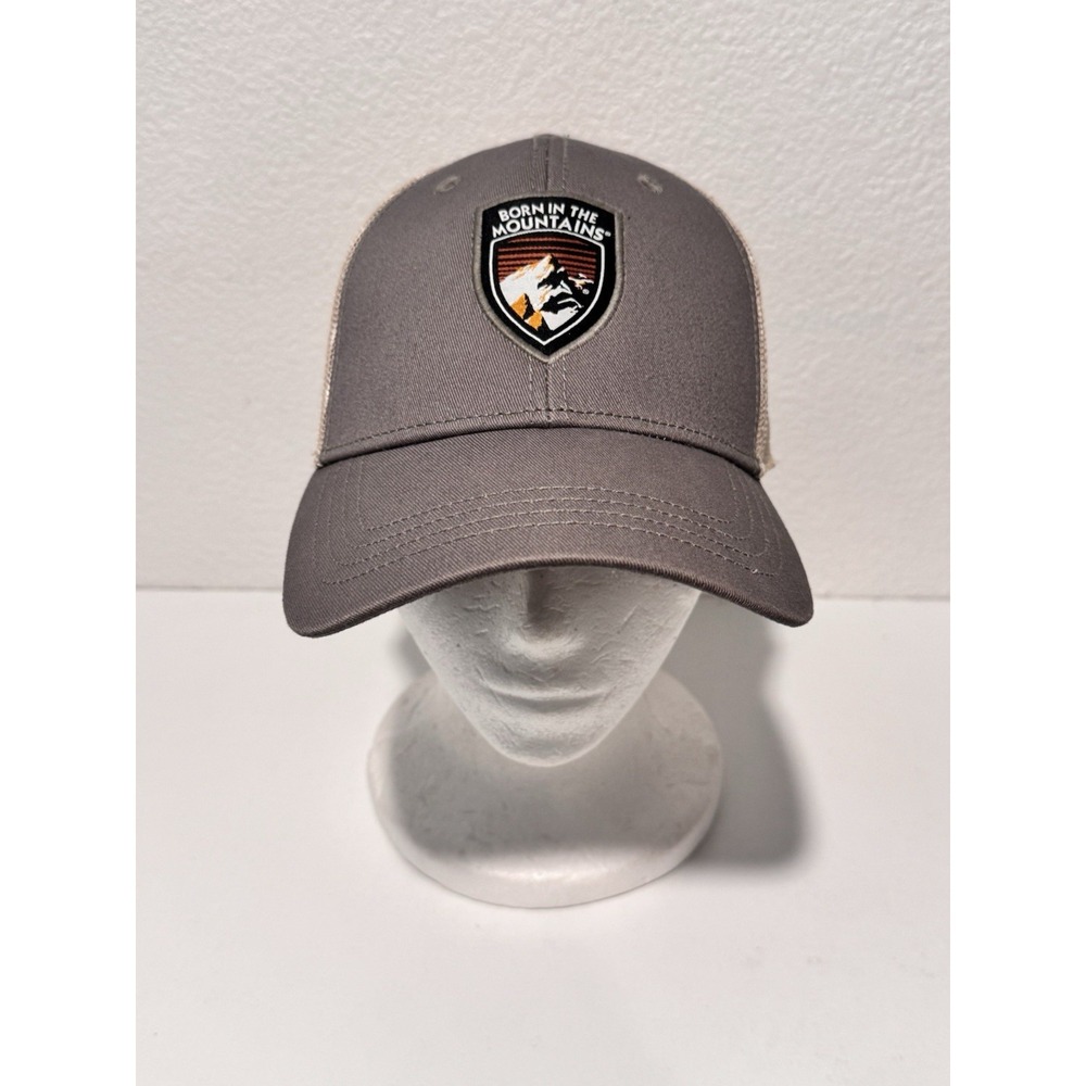 KUHL Mens Trucker Hat Born In The Mountains Cap Patch Strapback Adjustable OS